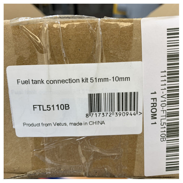 Conjunto de ligação de combustível Vetus FTL5110B para depósito de combustível - 51mm/10mm