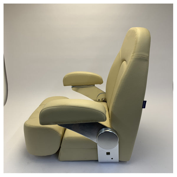 Vetus SEAMAN Siège de barre avec coussin relevable, Skai ivoire clair - CHSEAMC