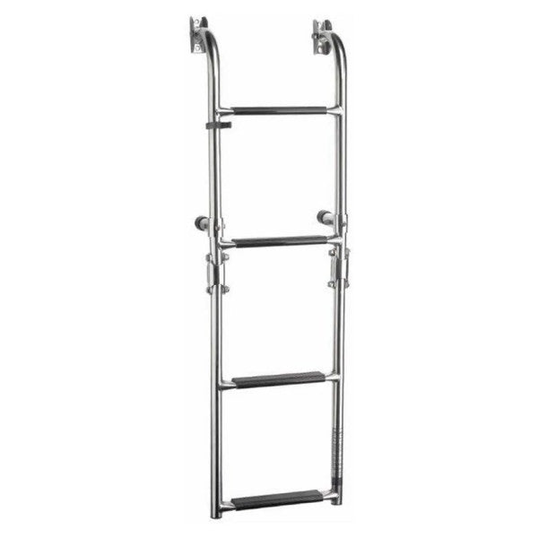 Vetus SLF4A badeleider - rustfritt stål - 4 trinn - sammenleggbar - inkl. monteringssett