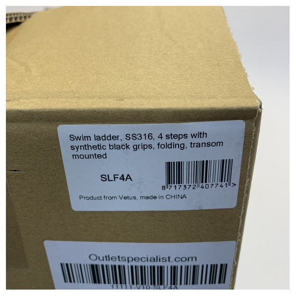 Vetus SLF4A Sellum tal-Għawm - Azzar Inossidabbli - 4 Tarġiet - Jintewa - Inkl. Kit ta' Immuntar