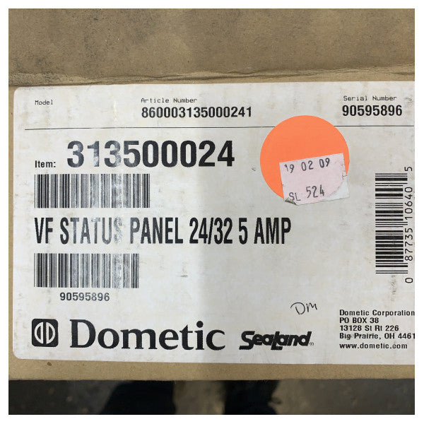 Dometic 313500024 Marine Sanitation Control Panel - Toilet Bedieningspaneel