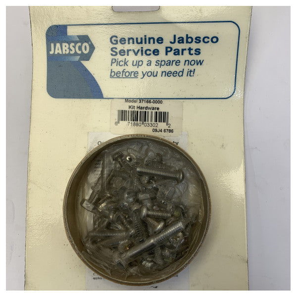 Jabsco 37166-0000 festesett - kit for manuell montering av toalettskål