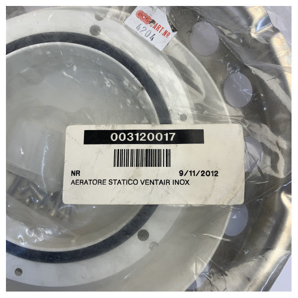 Ventair Stainless Steel Fan għal Dgħajsa u Jott - Mudell 4204 - Komplet bi Twaħħil