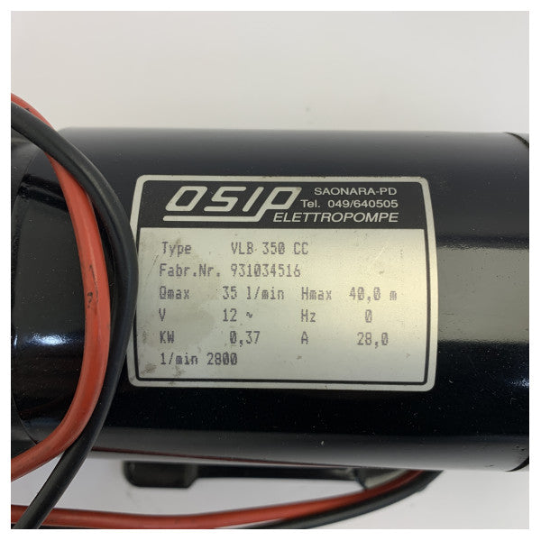 Xylem Osip VLB-350CC 真鍮製マリンウォーターポンプ 35L/分 - 12V