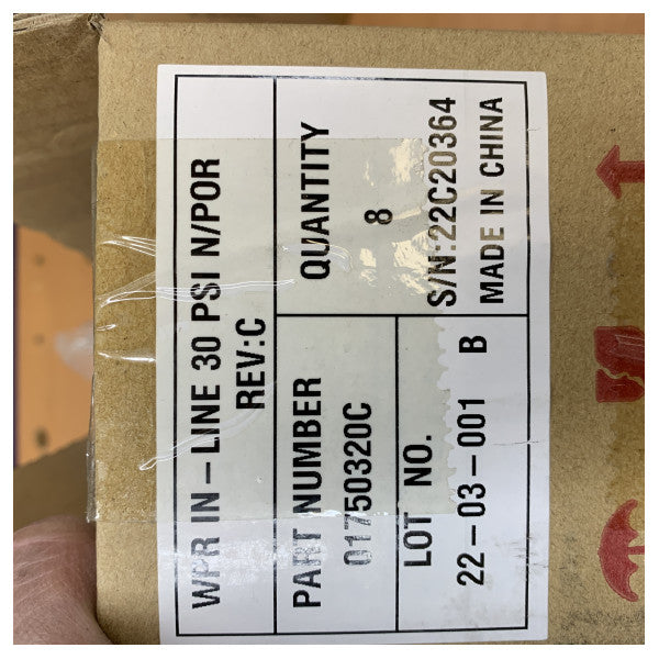 Flojet Water Pressure Regulator 30 PSI - 01750320C