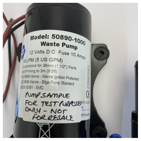 Jabsco 50890-1000 snavsvandspumpe 12V - 38 mm