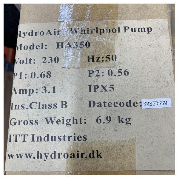 Pompe pneumatique HydroAir 0,56 kW - HA350