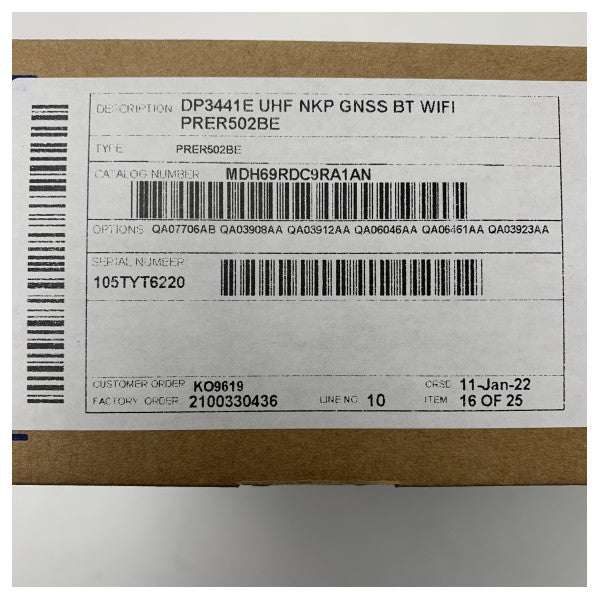 Motorola DP3441E UHF NKP GNSS BT Wifi walkie-talkie