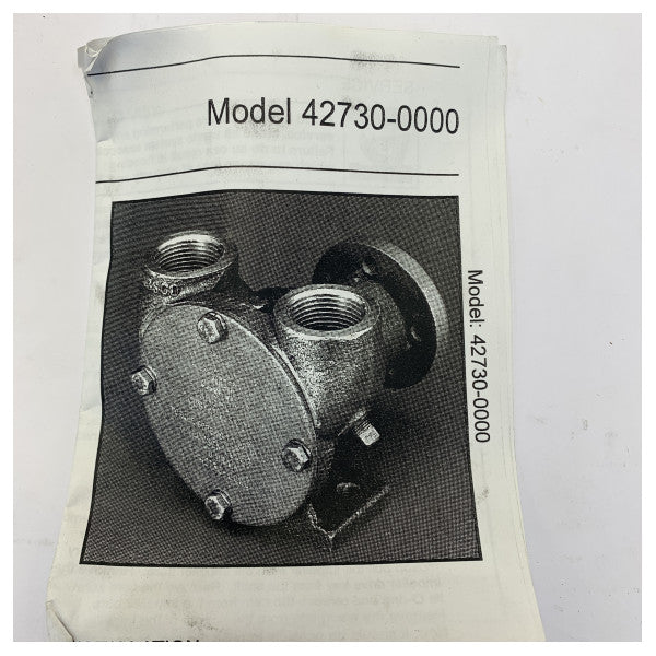 Jabsco 42730-0000 Bomba de Água de Arrefecimento Marinha em Bronze - Substituição para Crusader