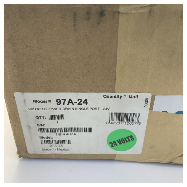 Rule 97A-24M Shower Sump System 500 GPH 24V