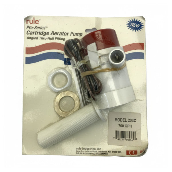Pompa Aeratur Marine Rule 700 GPH 12V - Pompa tas-Sump taħt l-Ilma 203C