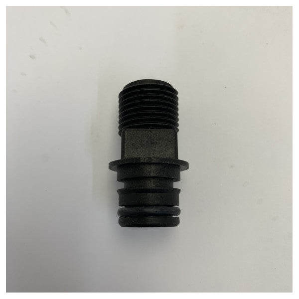 Flojet 20436001 Straight Hose Barb Fitting Konnettur Maskili b’Ħajt ta’ 1/2 Inch