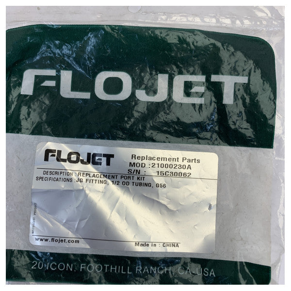 Flojet 21000230A John Guest-koppling 1/2 OD-rör - 2-pack