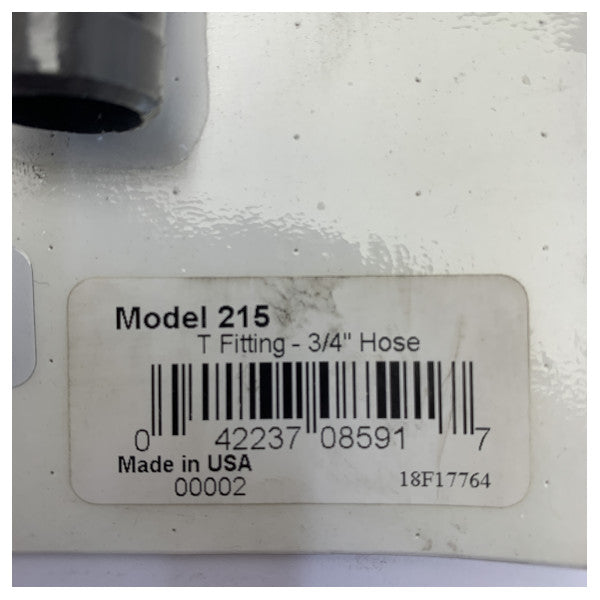 Konnettur tal-pajp marittimu T-Fitting Rule 215 3/4inch 19mm