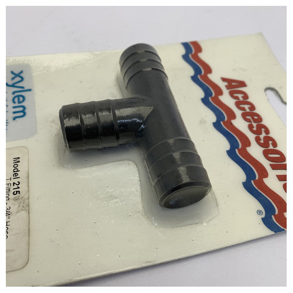 Rule 215 Conector de mangueira marítima em T de 3/4 polegada 19 mm