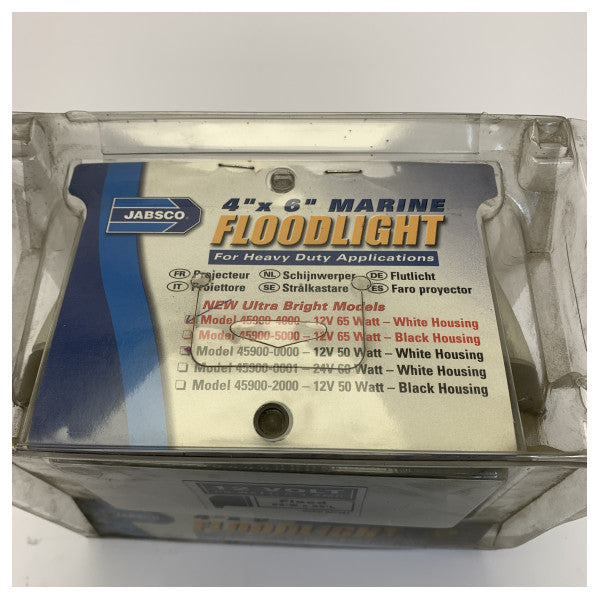 Jabsco 45900-4000 Marine Floodlight 12V White - Sealed Beam Searchlight