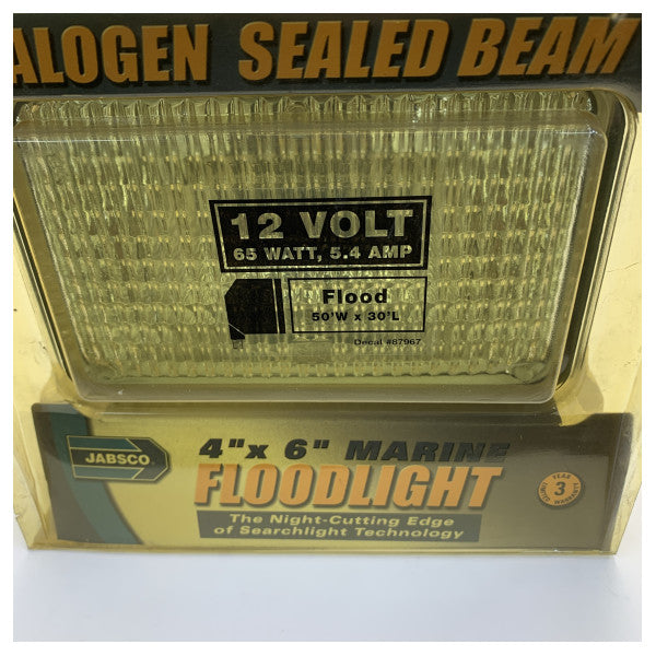 Jabsco 45900-5000 Marine strålkastare 12V svart - bred ljuskägla