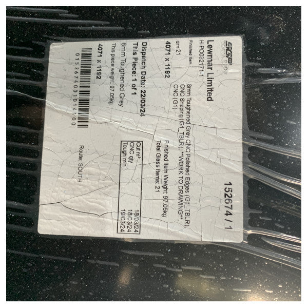 لوح زجاج نافذة الجانب الأيمن الأمامية على سطح الطيران لليخت Azimut 53 - A000161559
