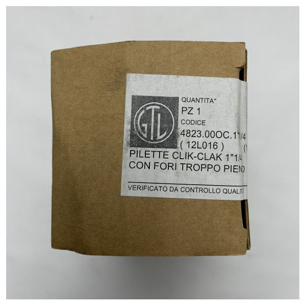 Pilette Click-Clack 1 1/4 di pollice con troppopieno - Cromo - 4823.00OC.1