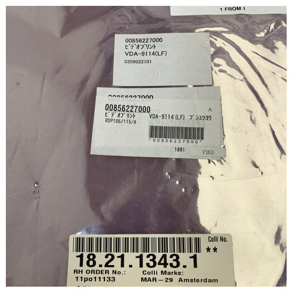 Furuno VDA-9114 videoforsterker-PCB for FR-2110 FR-2120 X-bånd radar - New Old Stock