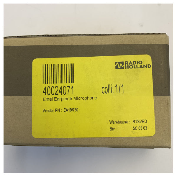 Слушалка с микрофон Entel EA19/750 с D-образна форма за двупосочно радио от серията HT700