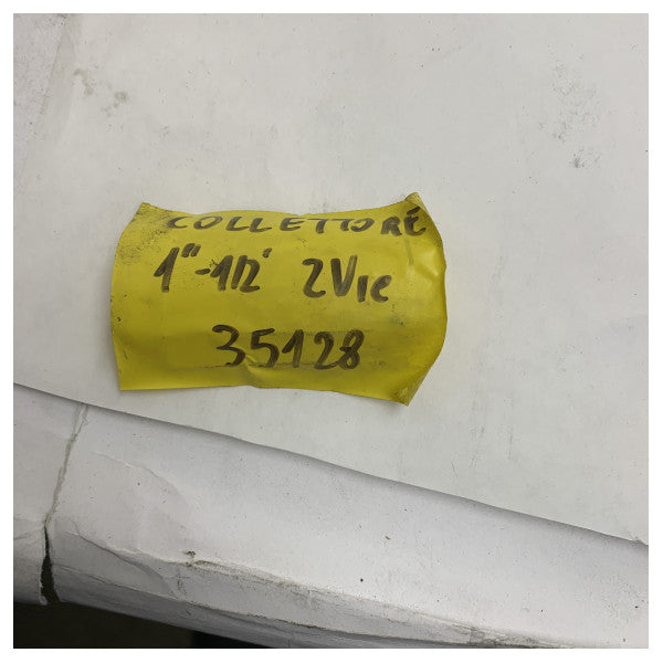 Durable 1/2 Inch Brass Dual Outlet Collector for Marine Cooling and Heating Systems