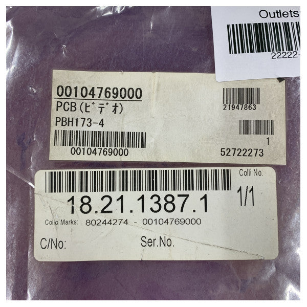 Furuno RHRS2005RC FR-2115 River Radar Video PCB PBH173-4 CDT2136B