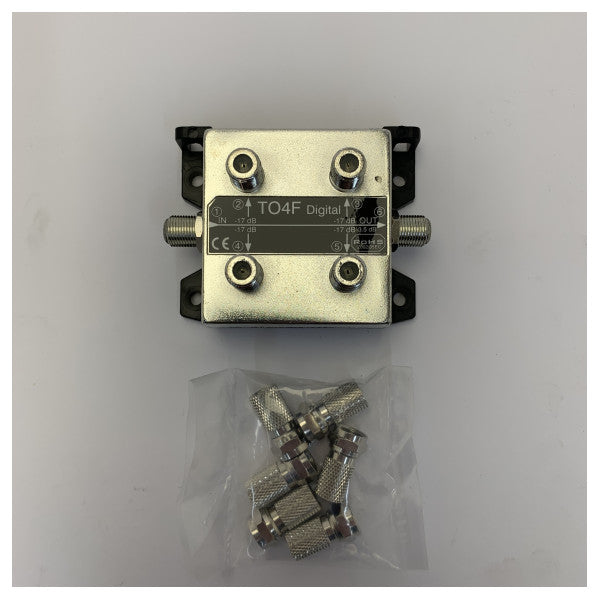 Cobham TO4F-17 4-vejs marint tap-off 17 dB