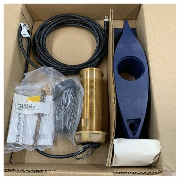 Airmar B122 DT lang stilk bronzegennemføringstransducer 235 kHz dybde og temperatur