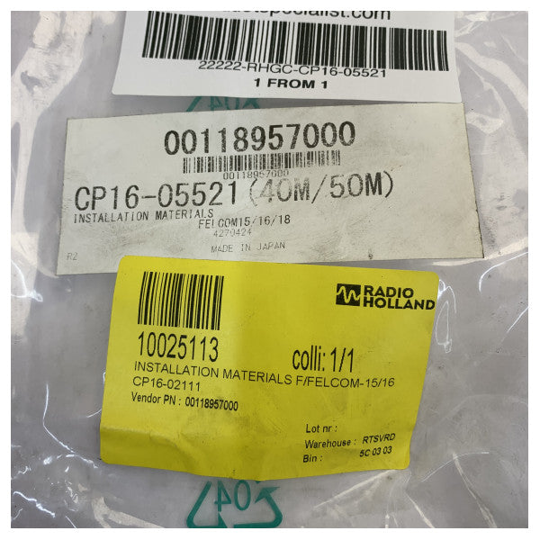 Furuno CP16-05521 SATCOM-C FELCOM 15/16/18用取付キット