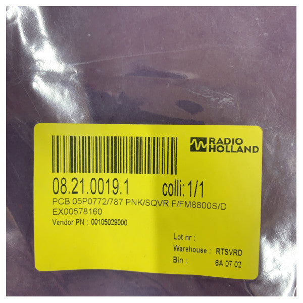 Furuno VHF-radiopaneelin SQVR-piirikortti FM-8800S/D 05P0772/787(LF)