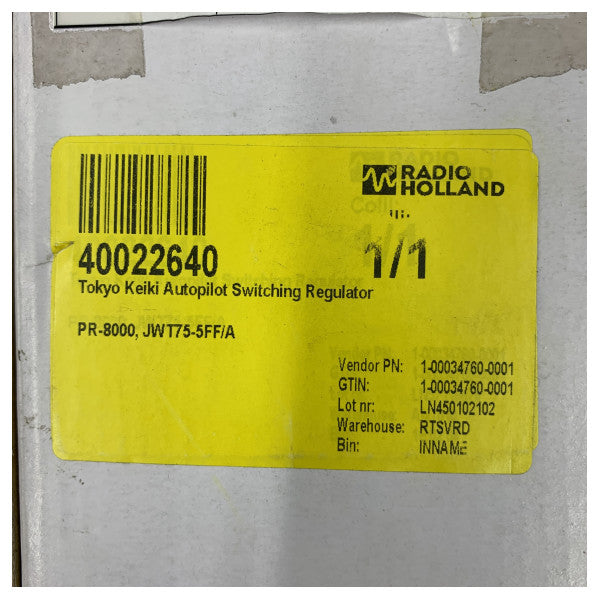Tokyo Keiki PR-8000 - JWT75-5FF/A - Autopilot-koblingsregulator strømforsyning