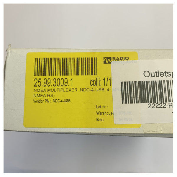 Multiplexeur NMEA 0183 Actisense NDC-4-USB avec câble USB intégré