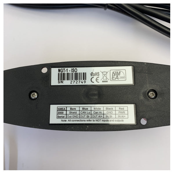 Interface passerelle PC NMEA 2000 Actisense NGT-1-ISO série RS422