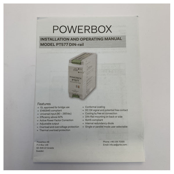 Raytheon Anschutz 1201 Convertitore AC/DC PT577 | 90-265VAC a 24VDC 250W Alimentazione Marine