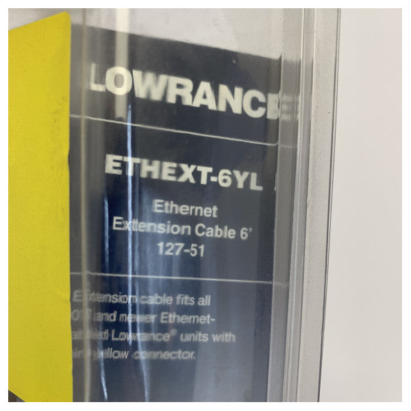 Câble Ethernet marin Navico 1,8 m (6 pi) avec connecteurs jaunes - 127-51