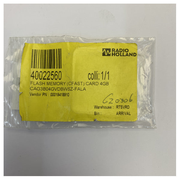 بطاقة ذاكرة فلاش Furuno TDK CFast بسعة 4 جيجابايت - 24SCAG3B04GVDBWSZ-FALA - 104890