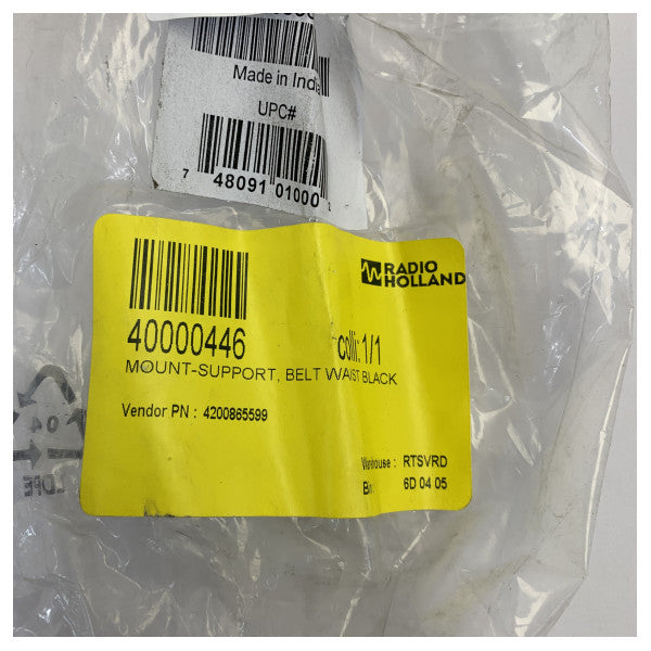 Motorola 4200865599 Uchwyt pasa biodrowego do radiotelefonów dwukierunkowych - czarny