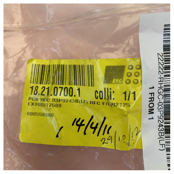 Furuno FR-2125 X-band -tutkan PCB 03P9243B(LF) RFC Marine Electronics