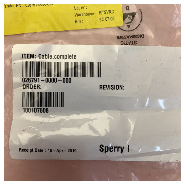 Sperry Marine NAVIGAT X MK1 Gyrocompass Main Cable Loom - 026791-0000-00