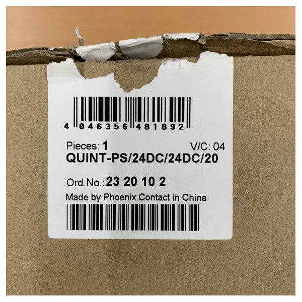 Phoenix Contact QUINT-PS/24DC/24DC/20 DC/DC-omvandlare 24V 20A 2320102 - Oanvänd