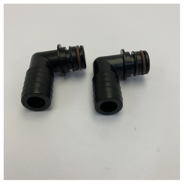 Flojet 20381-018 90 graders albue slangespids portfitting 3/4 tomme