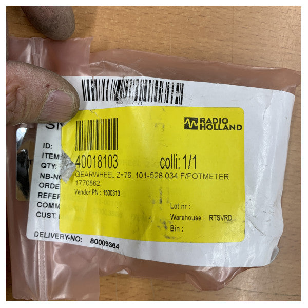 Raytheon Anschutz Gear Wheel 101-528.00-034, Z=76