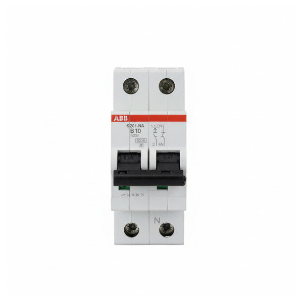 ABB S201-B10NA ミニチュアサーキットブレーカー 1P+N B特性 10A
