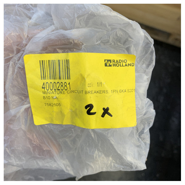 ABB S201-B10NA Miniature Circuit Breaker 1P+N B-Characteristic 10A