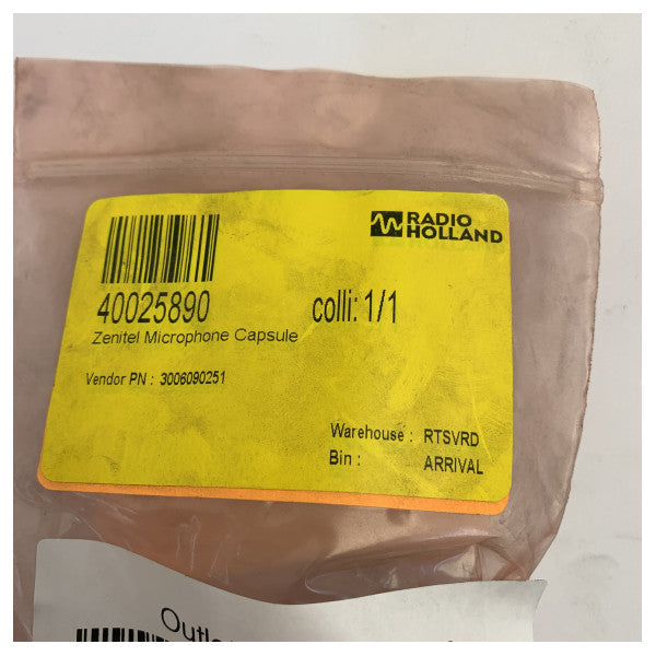 Zenitel-Mikrofonkapsel für Marine-Hörer - 66A1941 62A1938