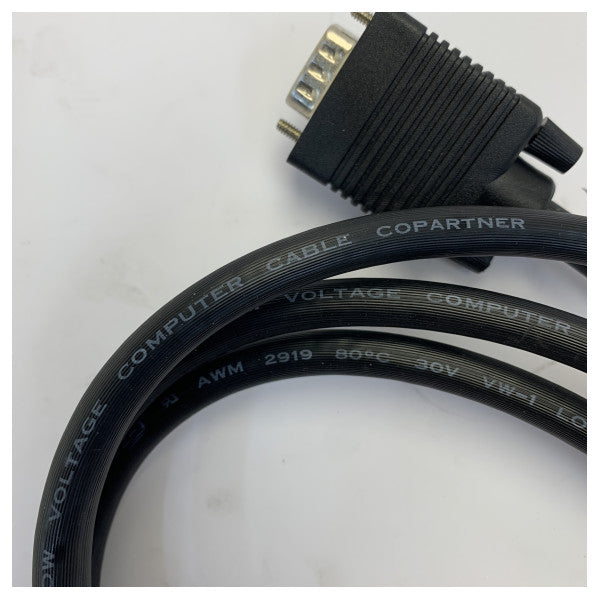 COPARTNER SVGA HD-skärmkabel M/M 1,8 m med ferritkärnor - CAB4260-180