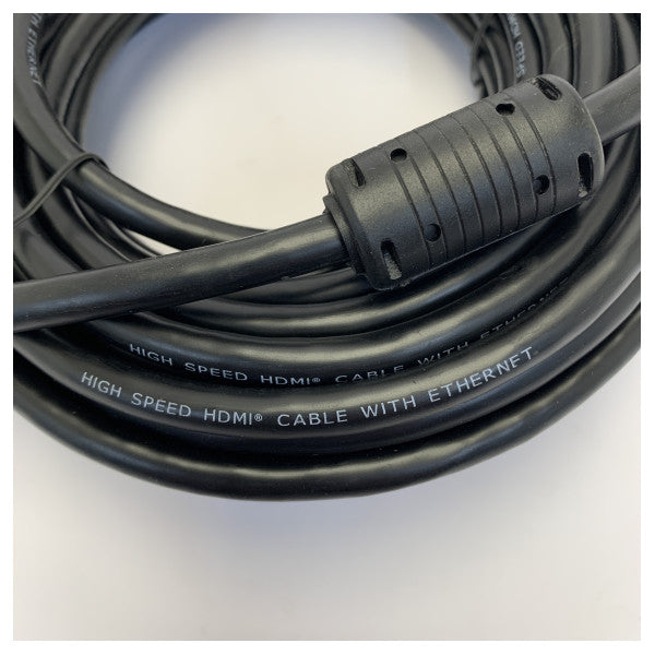 10 m högkvalitativ HDMI-kabel med ferritkärna - låg störning