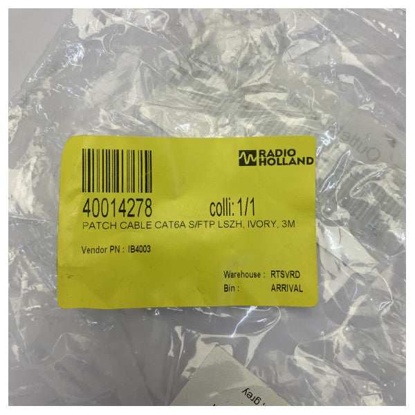 ACT IB4003 كابل تصحيح Ethernet Cat6 S/FTP LSZH - محمي RJ45 - 3م