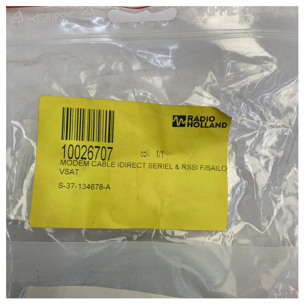 Cobham Sailor VSAT iDirect Modem Cable Serial & RSSI 37-134678-A